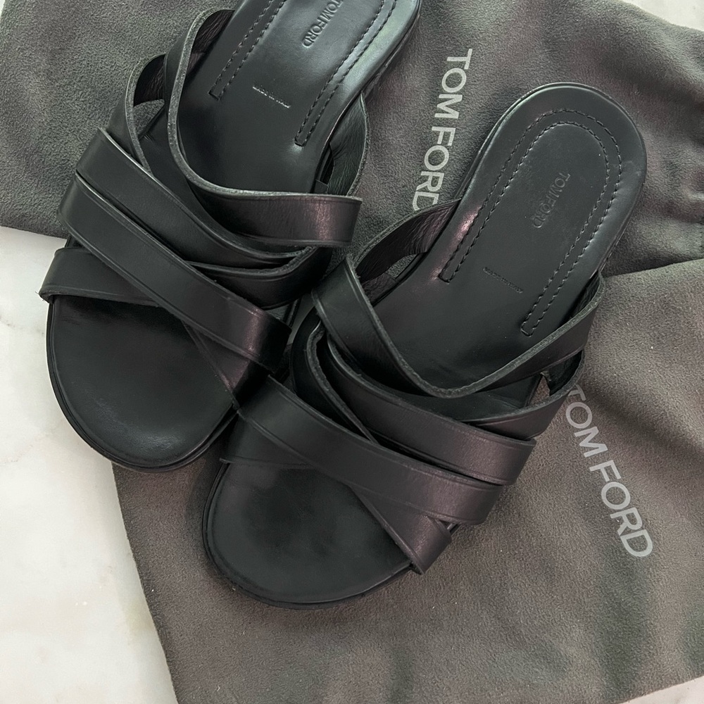 Tom Ford Elegant Black Sandals